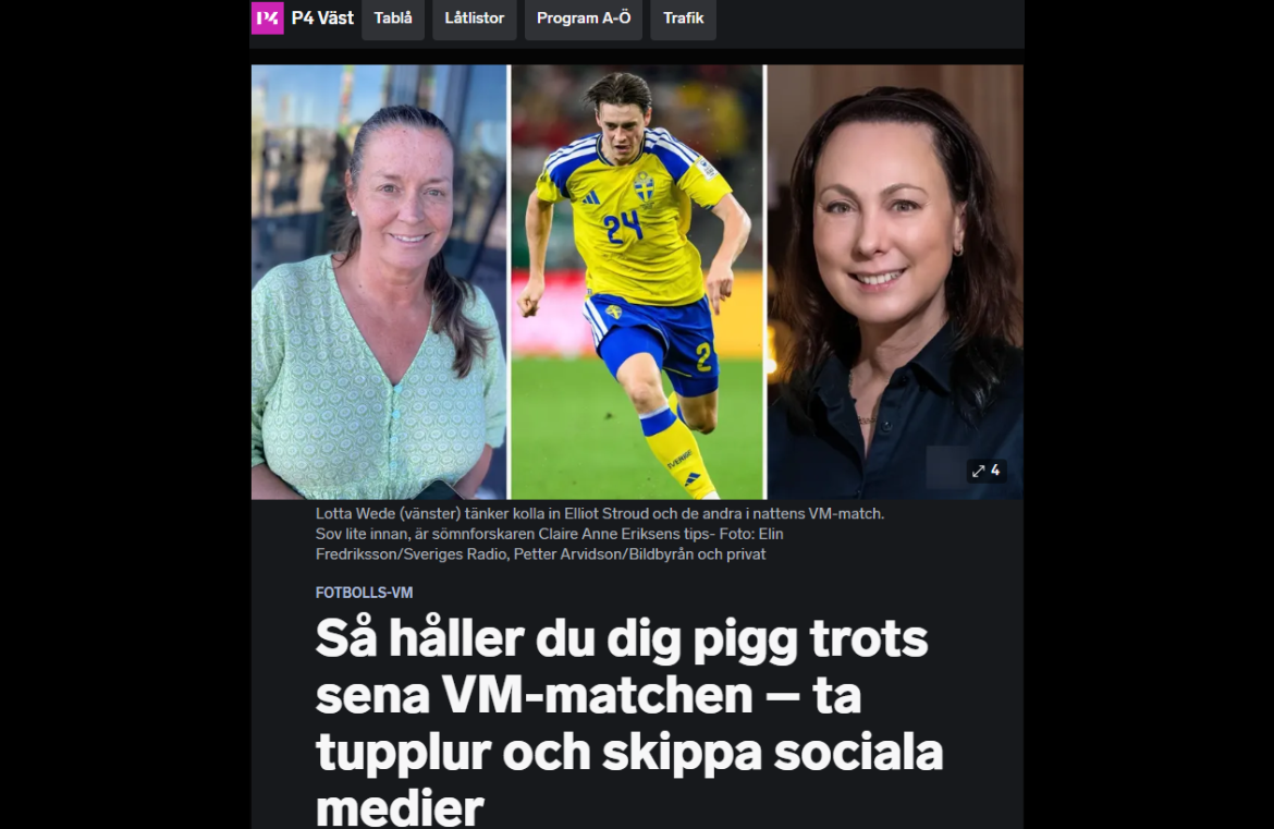 Så håller du dig pigg trots sena VM-matchen